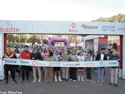 Éxito de participación en la primera edición de la marcha cicloturista femenina BILBOFEM