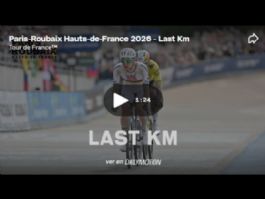 Vídeo del último kilómetro de la París-Roubaix 2026 Vídeo del último kilómetro de la París-Roubaix 2026