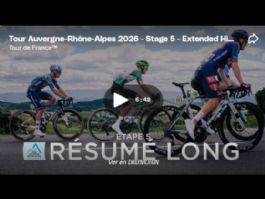 Vídeo resumen de la 5ª etapa del Tour Auvernia-Ródano-Alpes 2026 Vídeo resumen de la 5ª etapa del Tour Auvernia-Ródano-Alpes 2026
